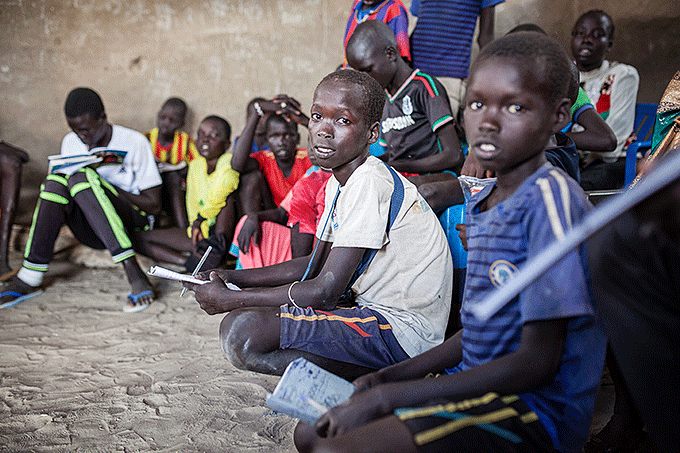 Deltagere i Oxfam IBIS' ALP-klasse i Ganyiel i Sydsudan