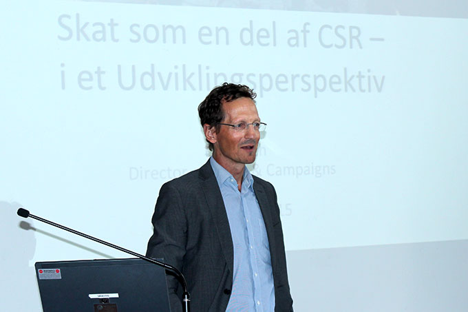 Lars Koch, IBIS' program- og politikchef, til CSR-event om skat.
