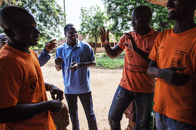 Medarbejdere i den lokale organisation NADEL i Guinea-Bissau, der var med til at sørge for, at ebolaen aldrig kom ind i landet, da den hærgede i nabolandene
