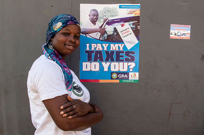 Haruna Samata er medlem af gruppen Youth Empowerment for Life, der sammen med Oxfam kæmper for et Ghana uden skattesnyd og korruption